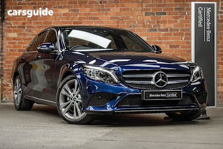 Blue 2020 Mercedes-Benz C200 Sedan