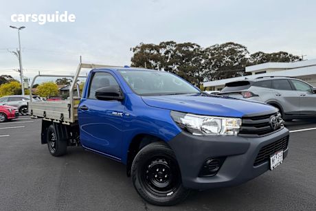 Blue 2022 Toyota Hilux Cab Chassis Workmate (4X2)