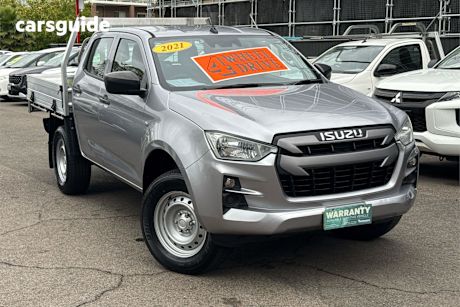 Silver 2021 Isuzu D-MAX Crew Cab Chassis Sx (4X4)