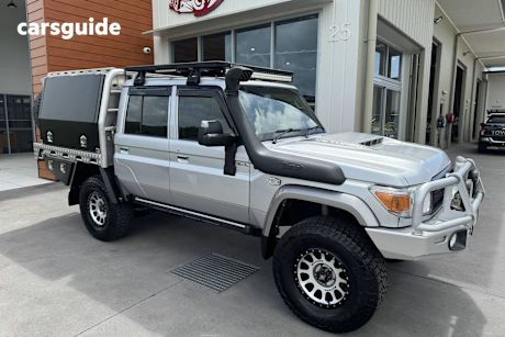 Silver 2020 Toyota Landcruiser Double Cab Chassis Gxl