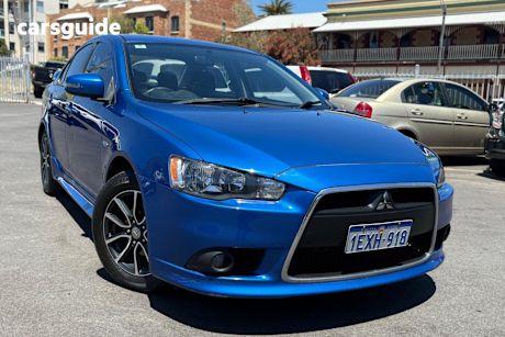 Blue 2015 Mitsubishi Lancer Sedan Es Sport
