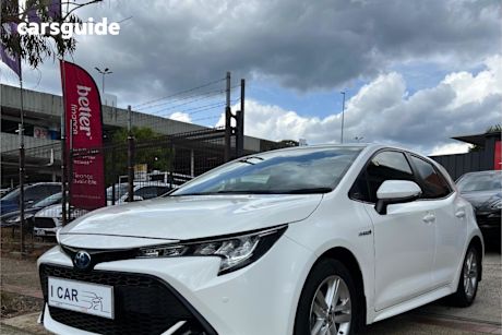 White 2020 Toyota Corolla Hatchback Ascent Sport Hybrid