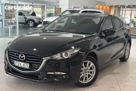 Black 2018 Mazda 3 Hatchback Maxx Sport