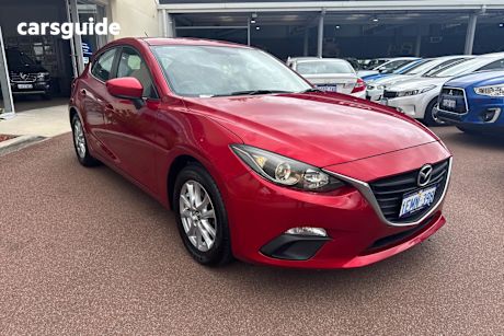 Red 2014 Mazda 3 Hatchback Maxx