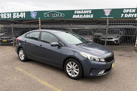 Blue 2017 Kia Cerato Sedan S