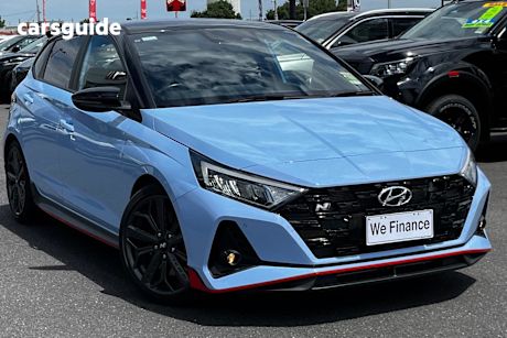 Blue 2024 Hyundai I20 Hatchback N