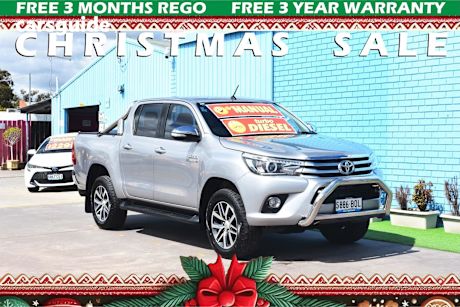 Silver 2016 Toyota Hilux Dual Cab Utility Sr5 (4X4)