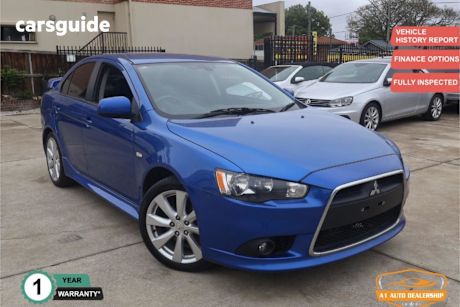 Blue 2013 Mitsubishi Lancer Sedan Vr-X