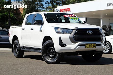 White 2020 Toyota Hilux Double Cab Pick Up Sr Hi-Rider