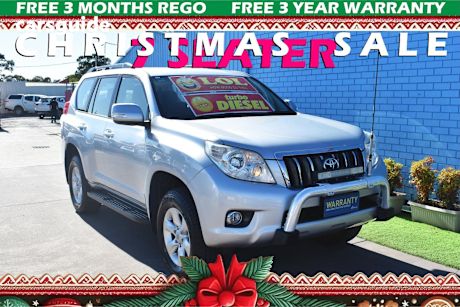 Silver 2010 Toyota Landcruiser Prado Wagon Gxl (4X4)