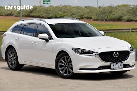 White 2022 Mazda 6 Wagon Sport