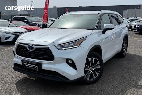 White 2024 Toyota Kluger Wagon Gxl Hybrid Awd