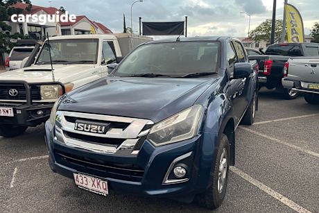 Blue 2017 Isuzu D-MAX Crew Cab Utility Ls-M Hi-Ride (4X4)