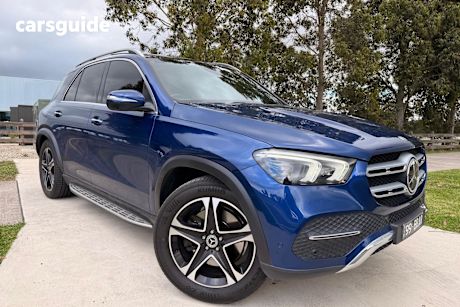 Blue 2019 Mercedes-Benz GLE450 Wagon 4Matic