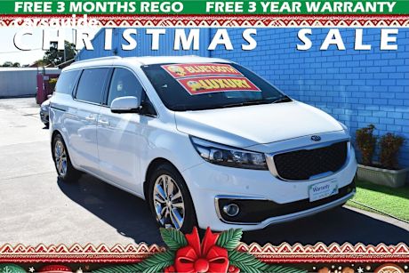 White 2016 Kia Carnival Wagon Platinum