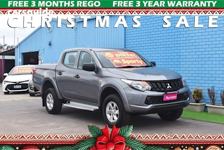 Grey 2017 Mitsubishi Triton Dual Cab Utility Glx Plus (4X4)