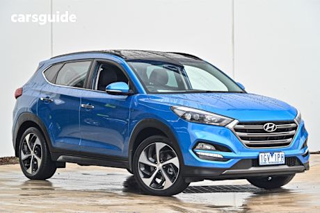 Blue 2016 Hyundai Tucson Wagon Highlander (Awd)