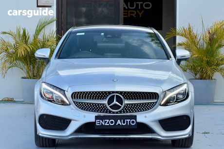 Silver 2016 Mercedes-Benz C200 Coupe