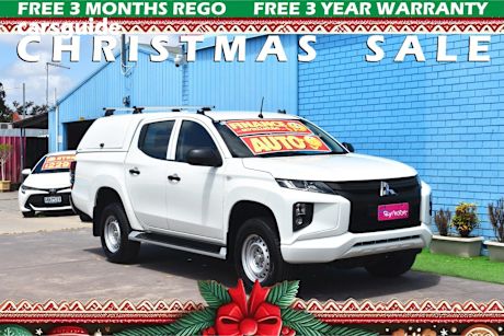 White 2020 Mitsubishi Triton Double Cab Pick Up Glx Adas (4X2)