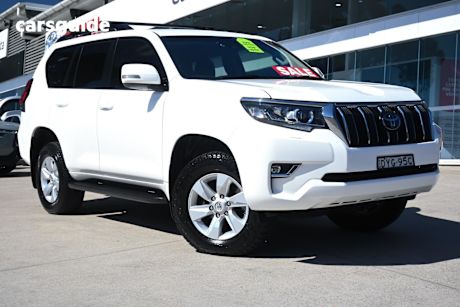 White 2018 Toyota Landcruiser Prado Wagon Gxl (4X4)