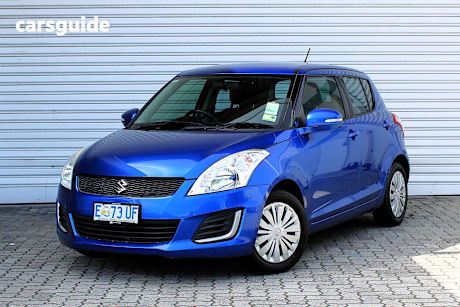 Blue 2015 Suzuki Swift Hatchback Gl