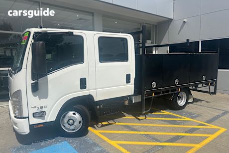 White 2019 Isuzu NNR Crew Cab Chassis 45-150 Ifs