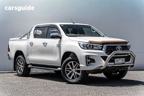 White 2018 Toyota Hilux Dual Cab Utility Sr5 (4X4)