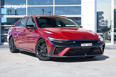 Red 2025 Hyundai I30 Sedan N Premium With Sunroof