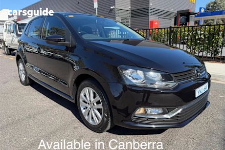 Black 2015 Volkswagen Polo Hatchback 81 Tsi Comfortline
