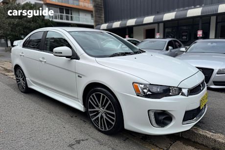 White 2015 Mitsubishi Lancer Sedan Gsr