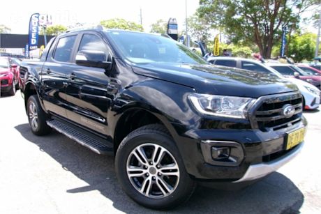 Black 2022 Ford Ranger Double Cab Pick Up Wildtrak 2.0 (4X4)