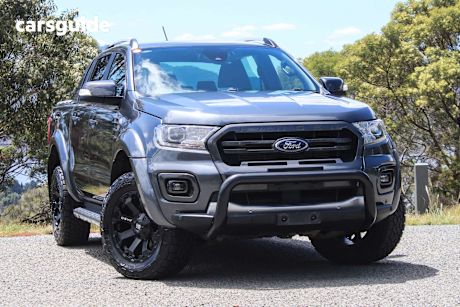 Grey 2021 Ford Ranger Double Cab Pick Up Wildtrak 2.0 (4X4)