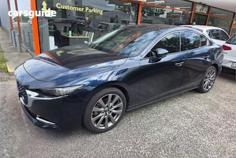 Blue 2021 Mazda 3 Sedan X20 Astina M Hybrid