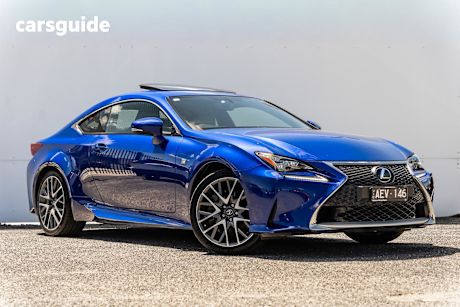 Blue 2015 Lexus RC350 Coupe F Sport