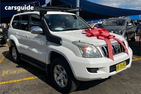 White 2008 Toyota Landcruiser Prado SUV GX 4X4