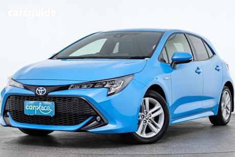 Blue 2022 Toyota Corolla Hatchback Sx Hybrid