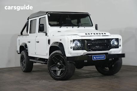White 2012 Land Rover Defender Crew Cab Pickup 110 (4X4)