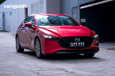 Red 2020 Mazda 3 Hatchback G20 Pure