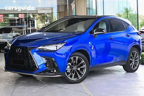 Blue 2025 Lexus NX350H Wagon F Sport Hybrid Awd