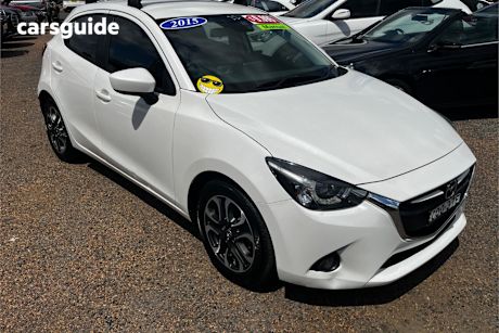 White 2015 Mazda 2 Hatchback Genki