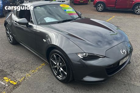 Grey 2017 Mazda MX-5 Convertible Roadster Gt