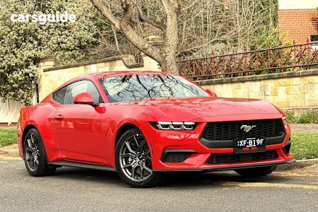 Red 2024 Ford Mustang Fastback Ecoboost