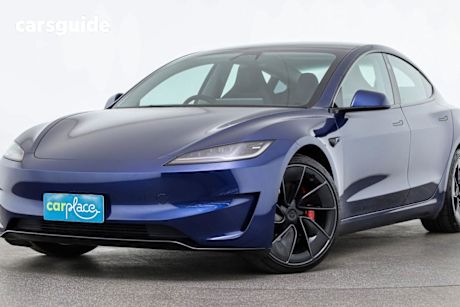 Blue 2025 Tesla Model 3 Sedan Performance
