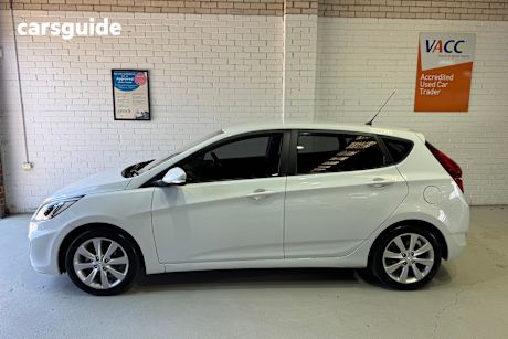 White 2017 Hyundai Accent Hatchback Sport