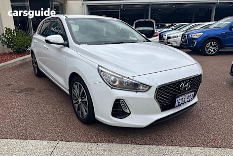 White 2019 Hyundai I30 Hatchback Elite 1.6 Crdi
