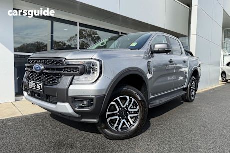 Silver 2025 Ford Ranger Double Cab Pick Up Sport 3.0 (4X4)