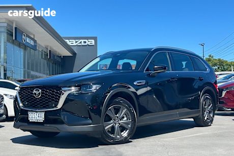 Blue 2025 Mazda CX-80 Wagon G40E Pure