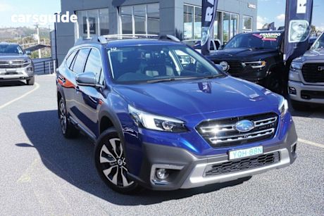 Blue 2022 Subaru Outback Wagon Awd Touring Xt