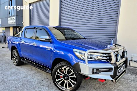 Blue 2017 Toyota Hilux Dual Cab Utility Sr5 (4X4)