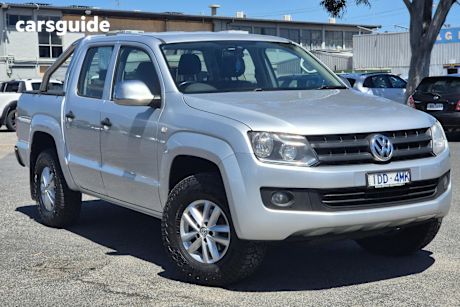 Silver 2016 Volkswagen Amarok Dual Cab Utility Tdi400 Core Edition (4X4)